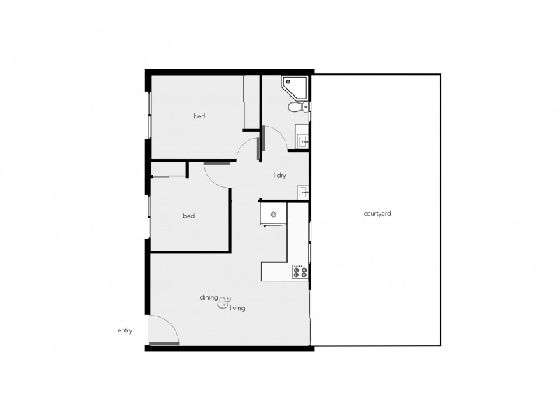 Unit 2/98 Pease Street, Manoora QLD 4870 Floorplan