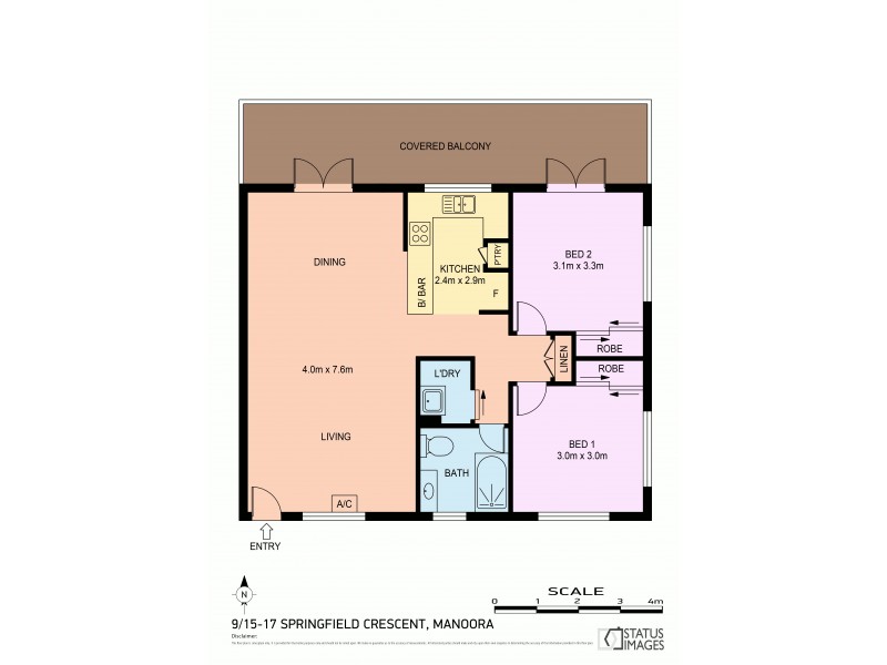 9/15-17 Springfield Crescent, Manoora QLD 4870 Floorplan