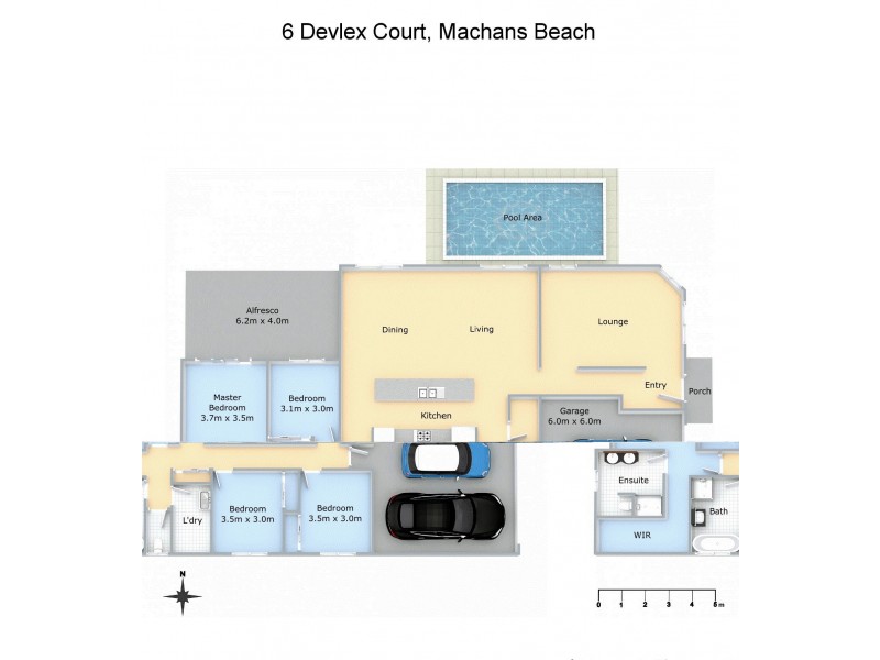 6 Devlex Court, Machans Beach QLD 4878 Floorplan