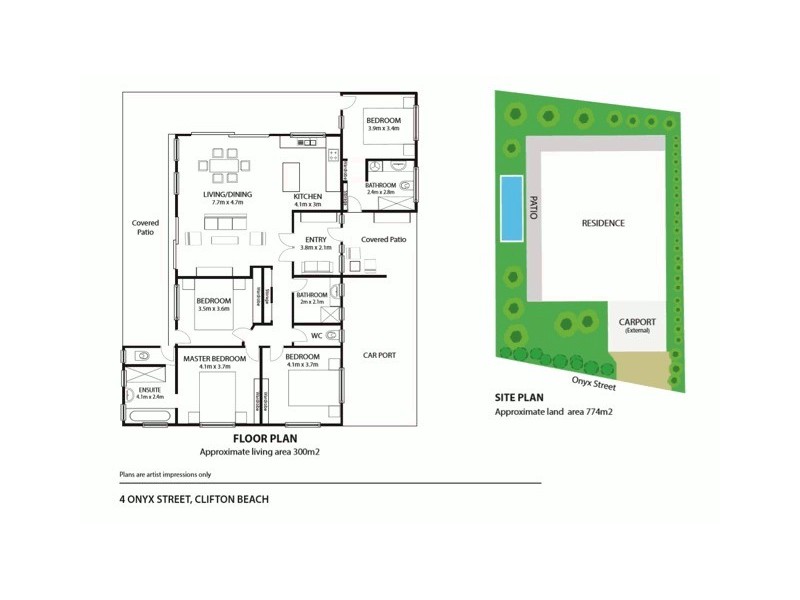 4 Onyx Street, Clifton Beach QLD 4879 Floorplan