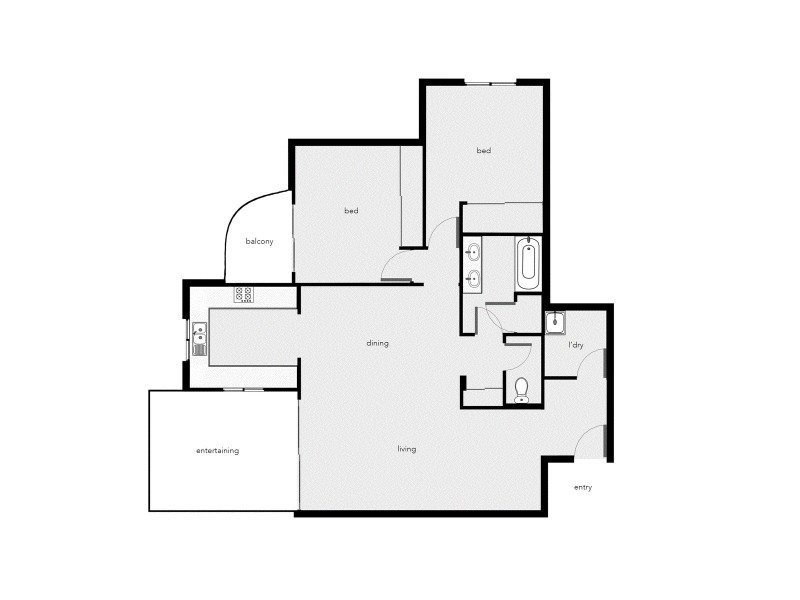 1308/2 Greenslopes Street, Cairns North QLD 4870 Floorplan