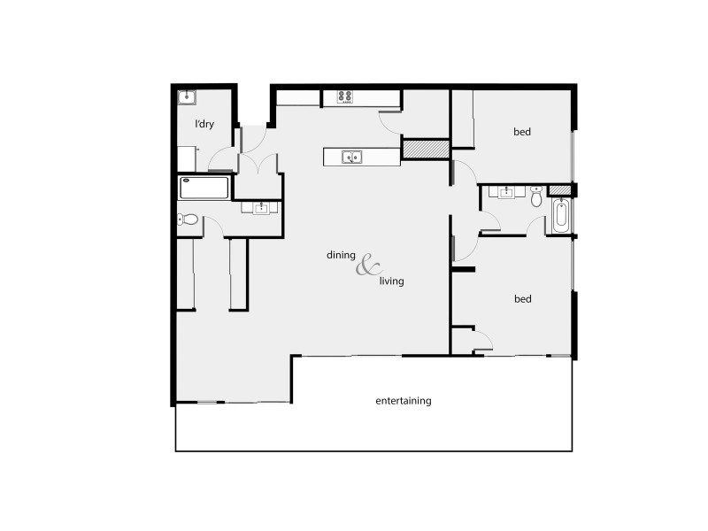 17/1 Marlin Parade, Cairns City QLD 4870 Floorplan