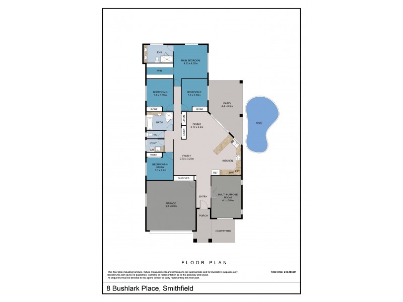 8 Bushlark Place, Smithfield QLD 4878 Floorplan