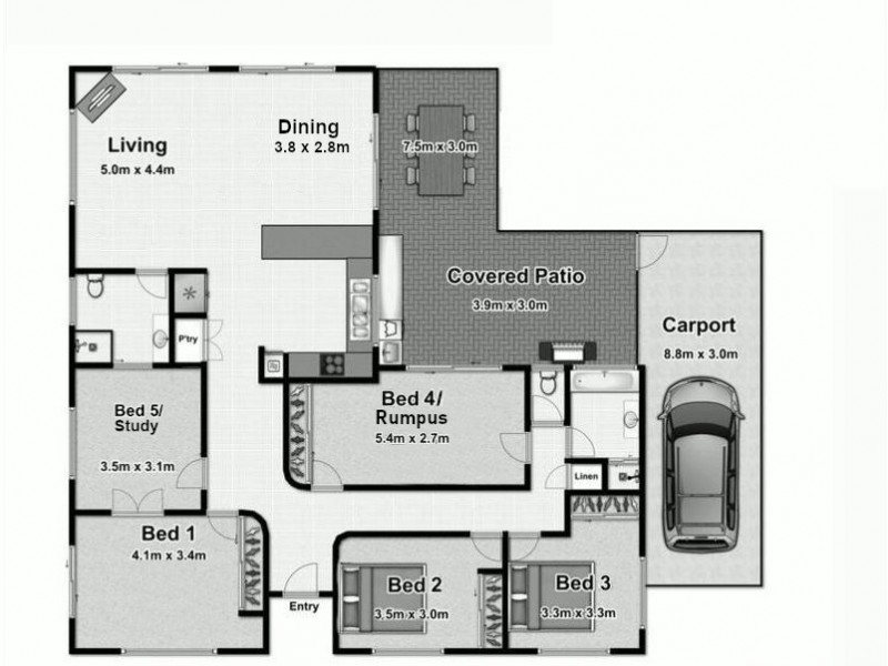 12 Eugenia Crescent, Redlynch QLD 4870 Floorplan