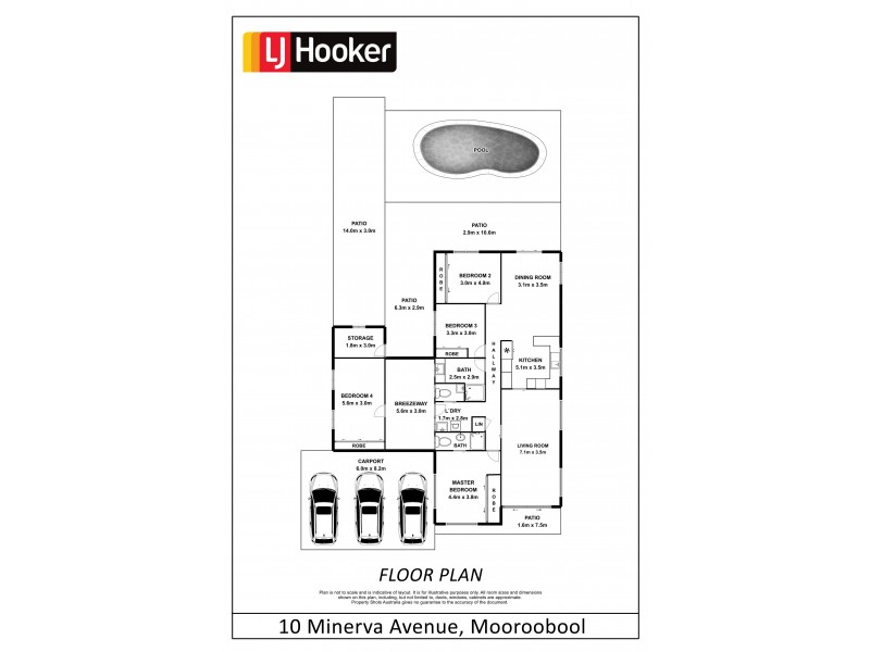10 Minerva Avenue, Mooroobool QLD 4870 Floorplan