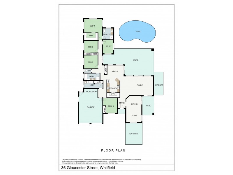 36 Gloucester Street, Whitfield QLD 4870 Floorplan