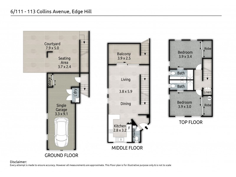 6/111-113 Collins Avenue, Edge Hill QLD 4870 Floorplan