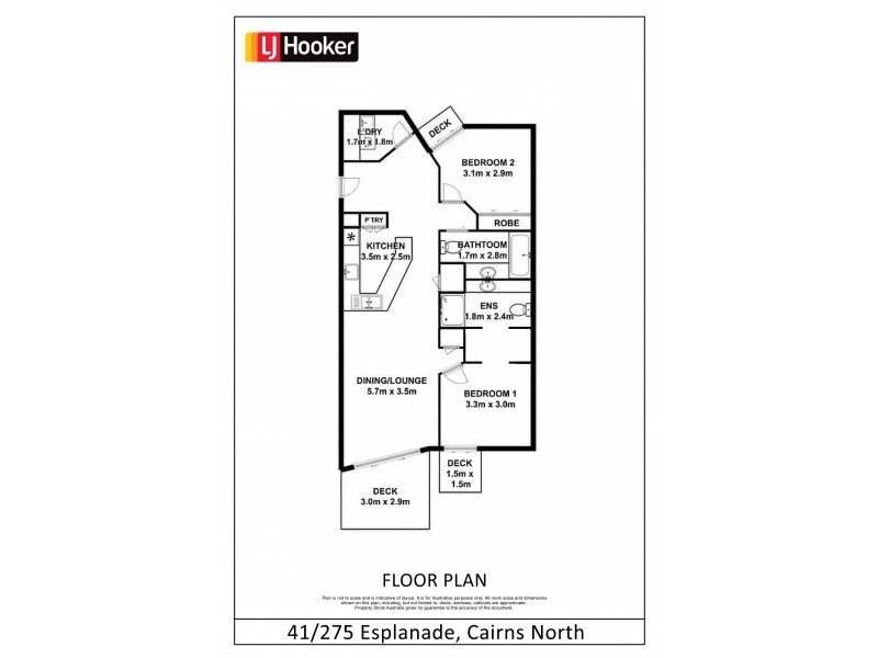 41/275-277 Esplanade, Cairns North QLD 4870 Floorplan