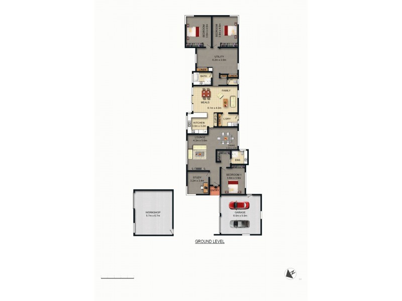 8 Erwin Place, Calwell ACT 2905 Floorplan