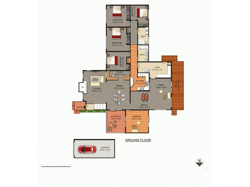13 Sprent Street, Narrabundah ACT 2604 Floorplan