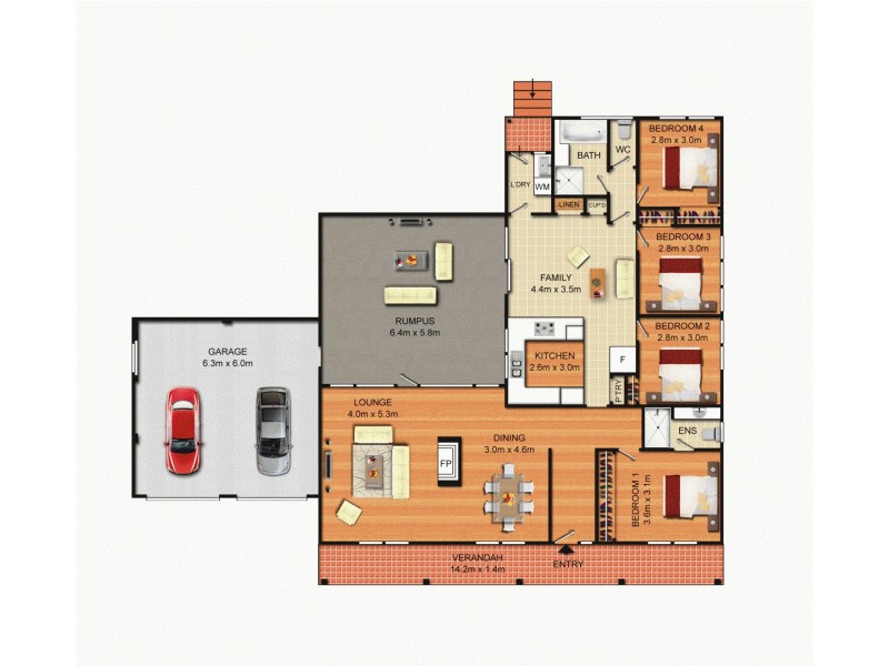 26 Morant Circuit, Kambah ACT 2902 Floorplan