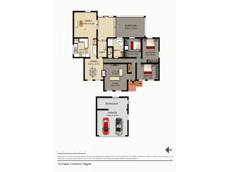 16 Draper Crescent, Higgins ACT 2615 Floorplan