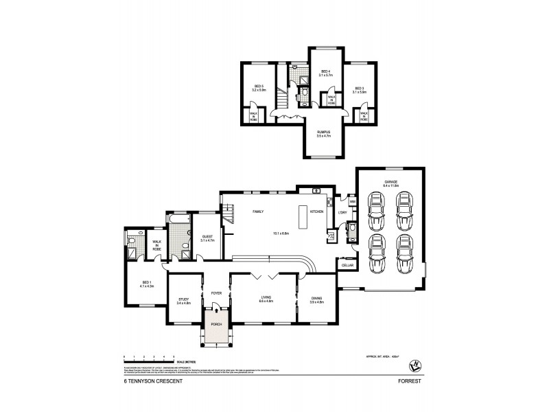 6 Tennyson Crescent, Forrest ACT 2603 Floorplan