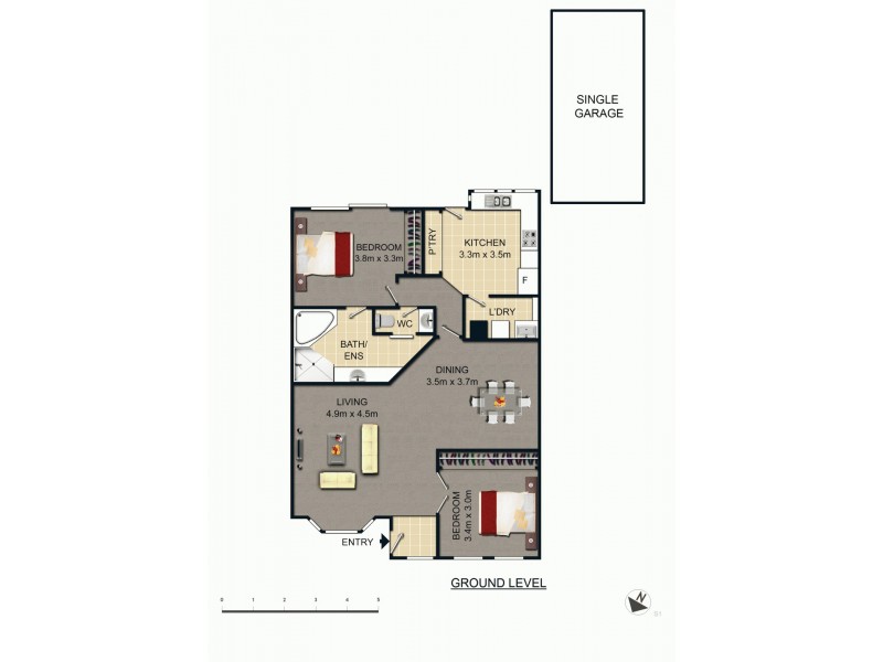 3/24 Empire Circuit, Forrest ACT 2603 Floorplan