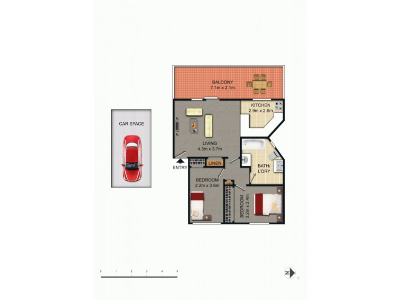 6/6 Heard Street, Mawson ACT 2607 Floorplan