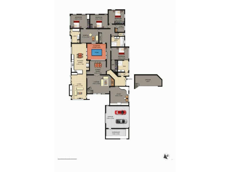 1 Hayes Crescent, Griffith ACT 2603 Floorplan