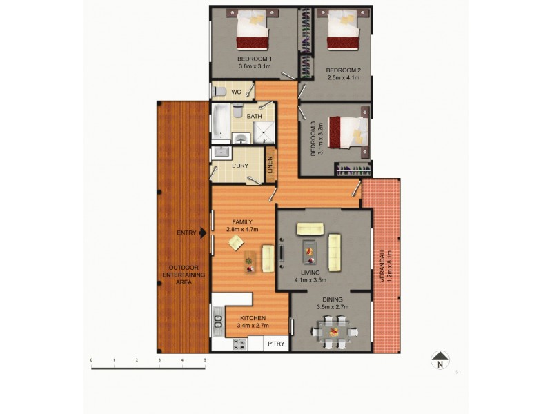 5 Fallins Place, Monash ACT 2904 Floorplan
