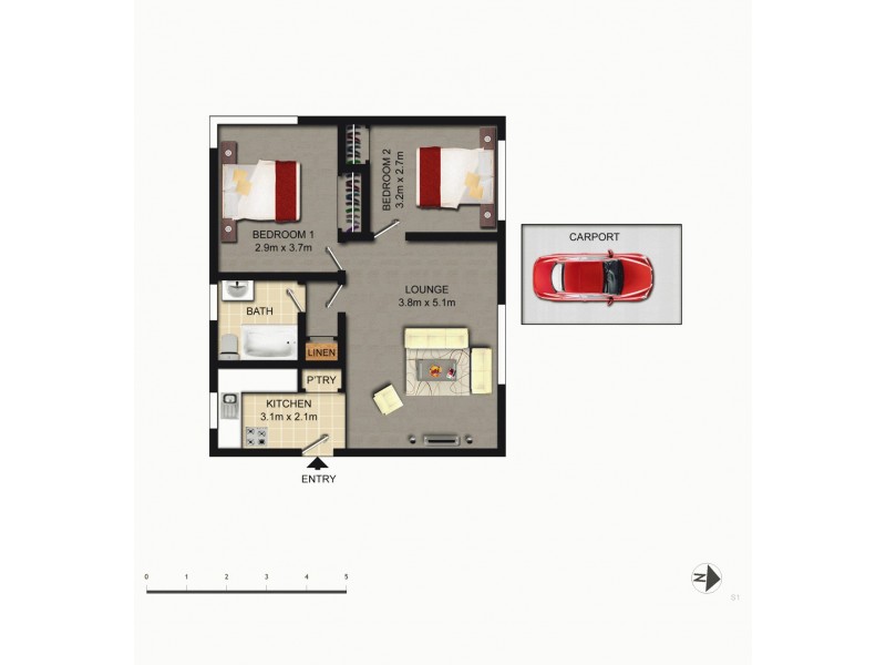 5/4 Nuyts Street, Red Hill ACT 2603 Floorplan