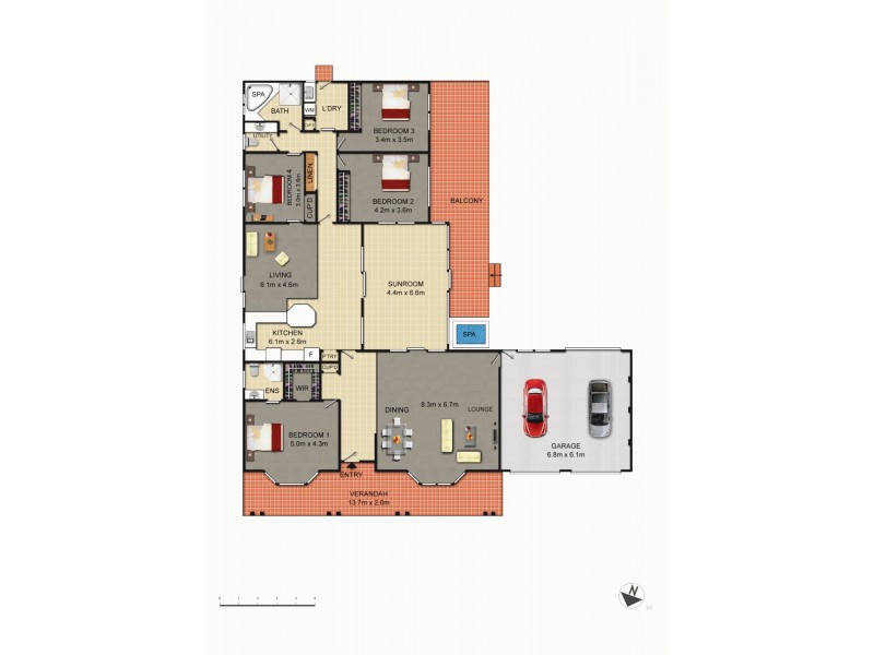 64 Woodfull Loop, Gordon ACT 2906 Floorplan