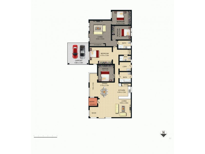 76 Tullaroop Street, Duffy ACT 2611 Floorplan
