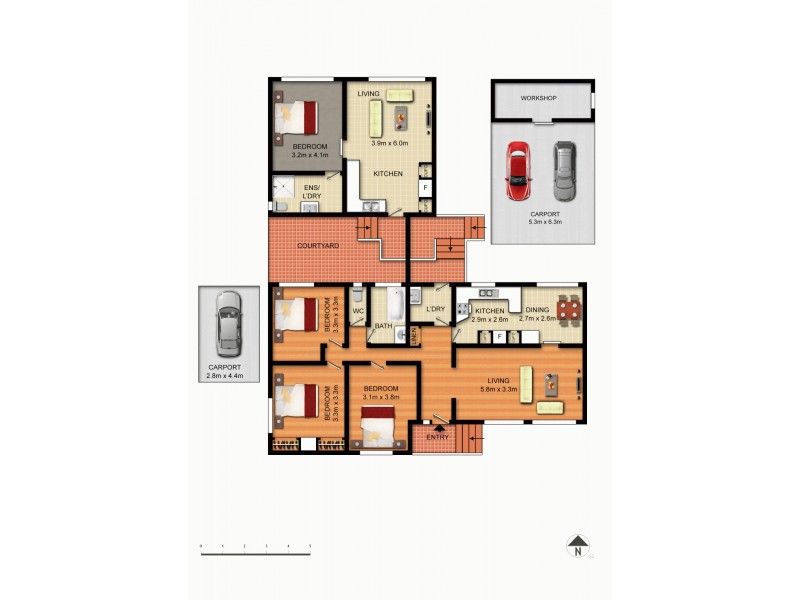 136 Goyder Street, Narrabundah ACT 2604 Floorplan
