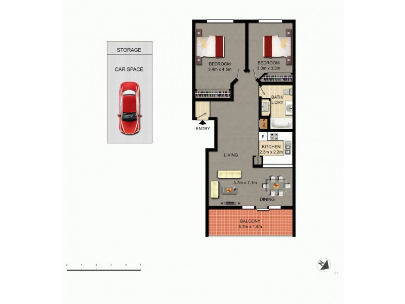 18/201 Goyder Street, Narrabundah ACT 2604 Floorplan