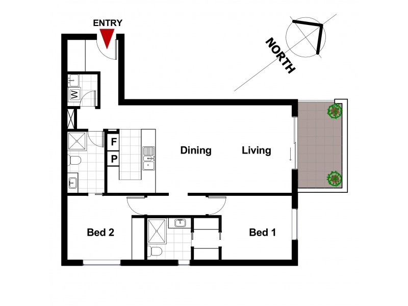 24/6 Cunningham Street, Griffith ACT 2603 Floorplan