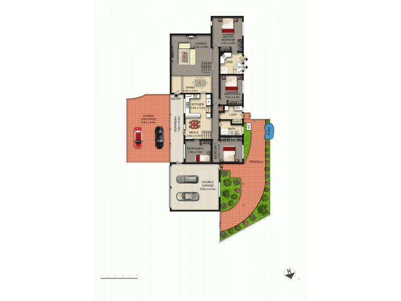 23 Jackie Howe Crescent, Macarthur ACT 2904 Floorplan