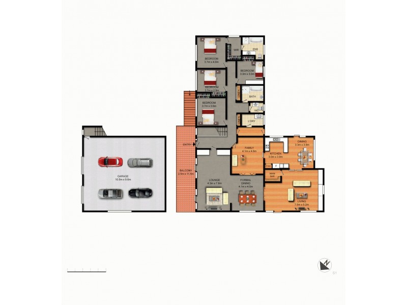 44 Parkhill Street, Pearce ACT 2607 Floorplan