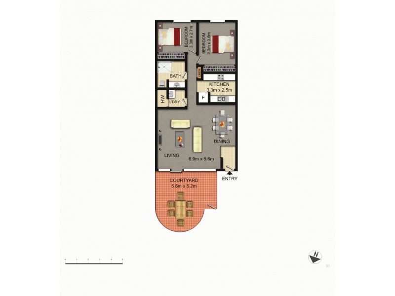 36/12 Howitt Street, Kingston ACT 2604 Floorplan