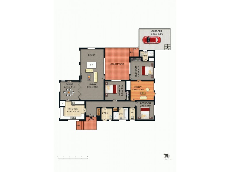 14 Hopetoun Circuit, Deakin ACT 2600 Floorplan