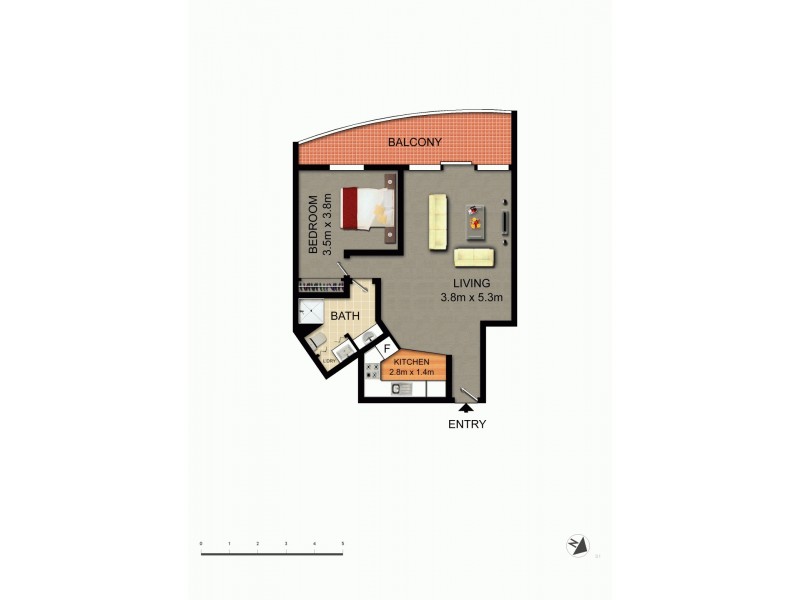 156/8 Jardine Street, Kingston ACT 2604 Floorplan