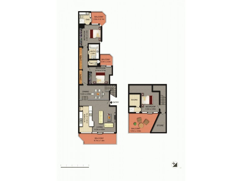 13/27 Giles Street, Kingston ACT 2604 Floorplan