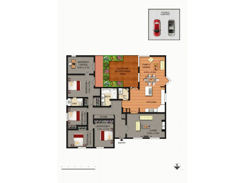 14 McLaren Crescent, Pearce ACT 2607 Floorplan