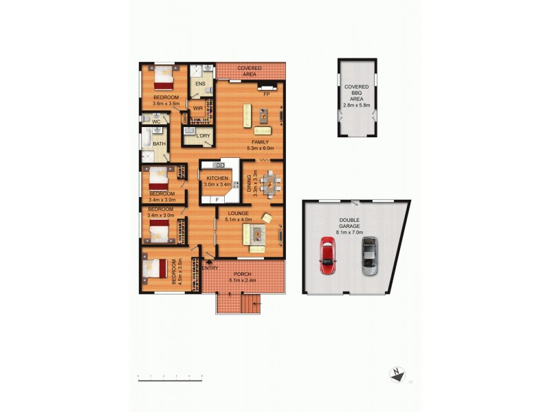 215 La Perouse Street, Red Hill ACT 2603 Floorplan