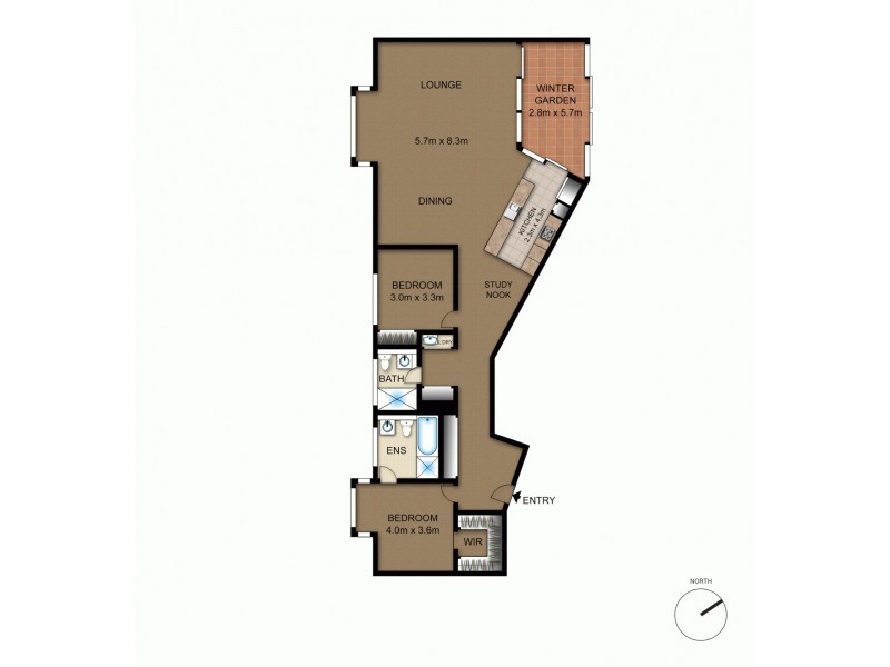 33/9 Eastlake Parade, Kingston ACT 2604 Floorplan