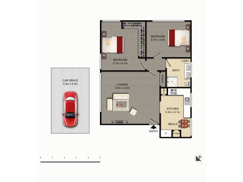 11/141- 14 Carruthers Street, Curtin ACT 2605 Floorplan