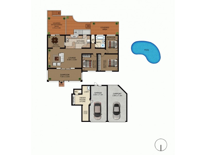 3 Wanaga Place, Giralang ACT 2617 Floorplan
