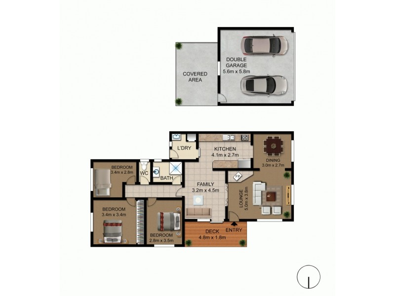 17 Boas Place, Florey ACT 2615 Floorplan