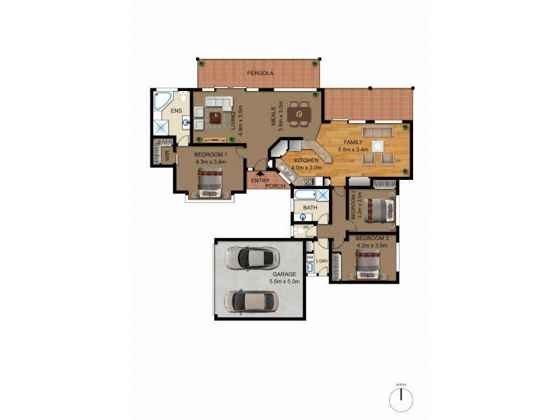 2/4 Hutchins Street, Yarralumla ACT 2600 Floorplan
