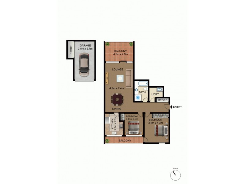 28/11 Howitt Street, Kingston ACT 2604 Floorplan