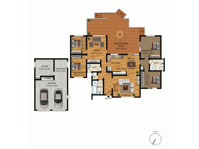 53 McConnel Crescent, Kambah ACT 2902 Floorplan