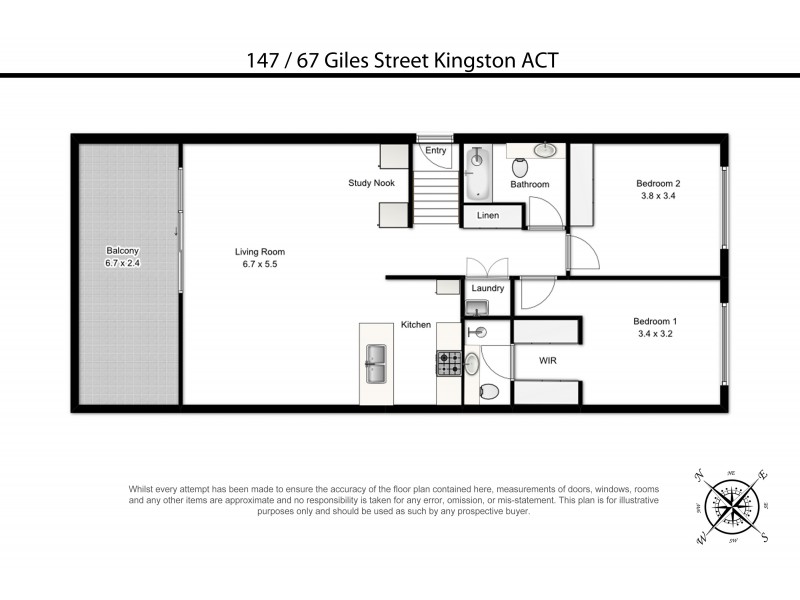 147/67 Giles Street, Kingston ACT 2604 Floorplan