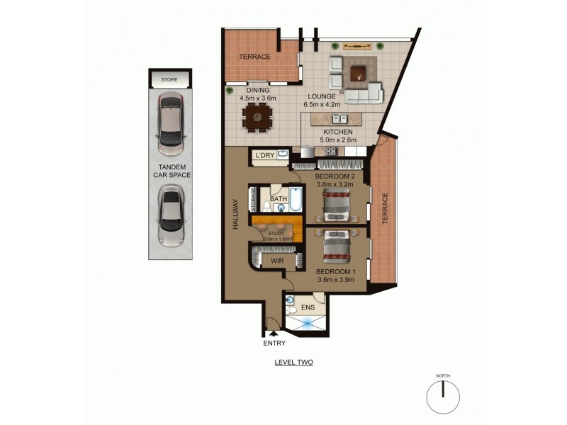 23/15 Empire Circuit, Forrest ACT 2603 Floorplan