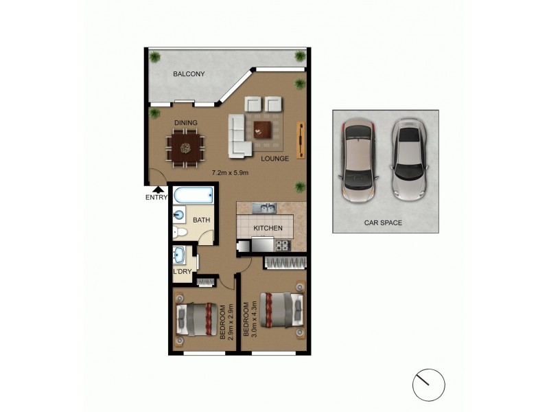 34/40 Leahy Close, Narrabundah ACT 2604 Floorplan