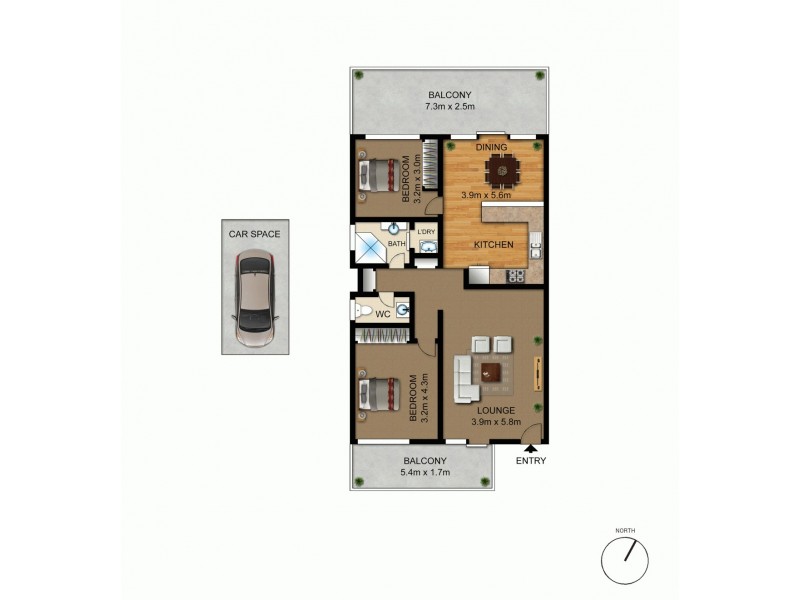 54/47 Kennedy Street, Kingston ACT 2604 Floorplan