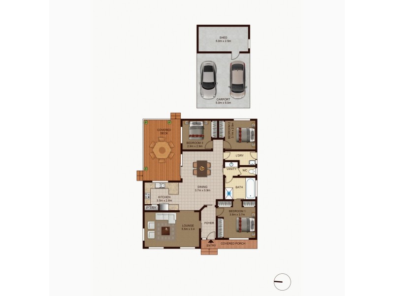 39 Lucy Gullett Circuit, Chisholm ACT 2905 Floorplan
