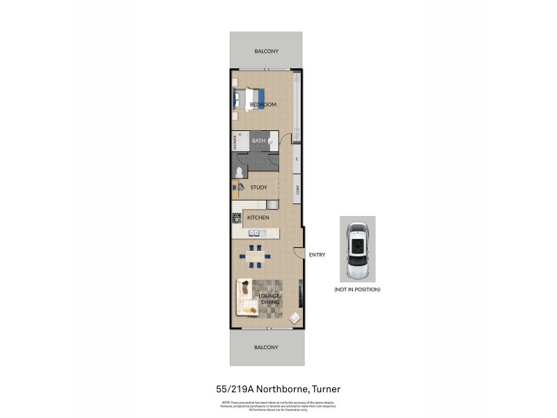 55/219A Northbourne Avenue, Turner ACT 2612 Floorplan