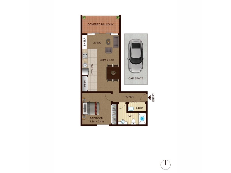 135/33 Wentworth Avenue, Kingston ACT 2604 Floorplan