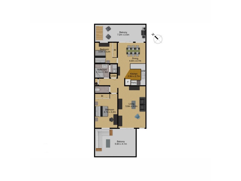 27/47 Kennedy Street, Kingston ACT 2604 Floorplan